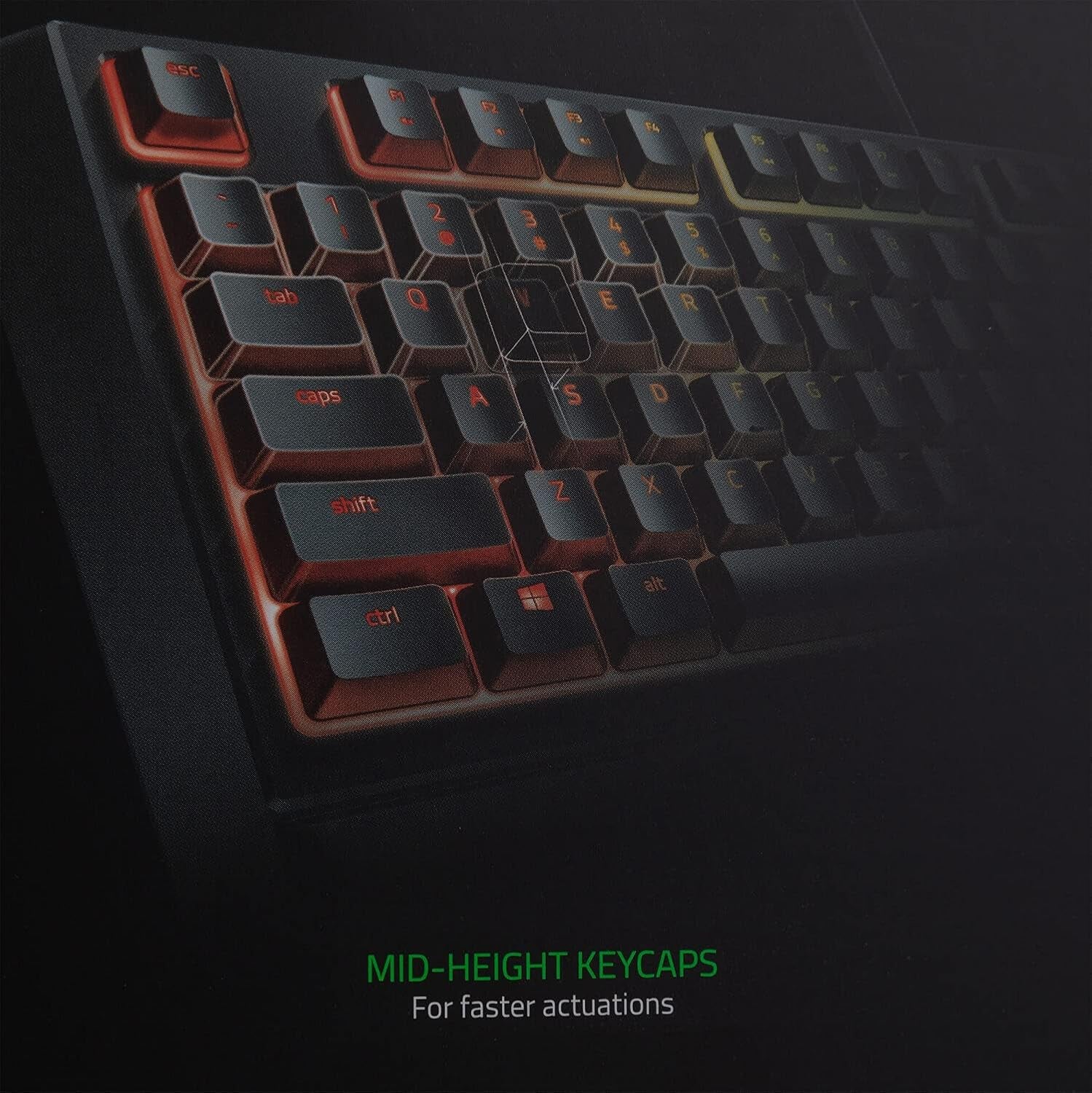Ornata Chroma Gaming Keyboard: Hybrid Mechanical Key Switches - Customizable Chroma RGB Lighting - Individually Backlit Keys - Detachable Plush Wrist Rest - Programmable Macro Functionality